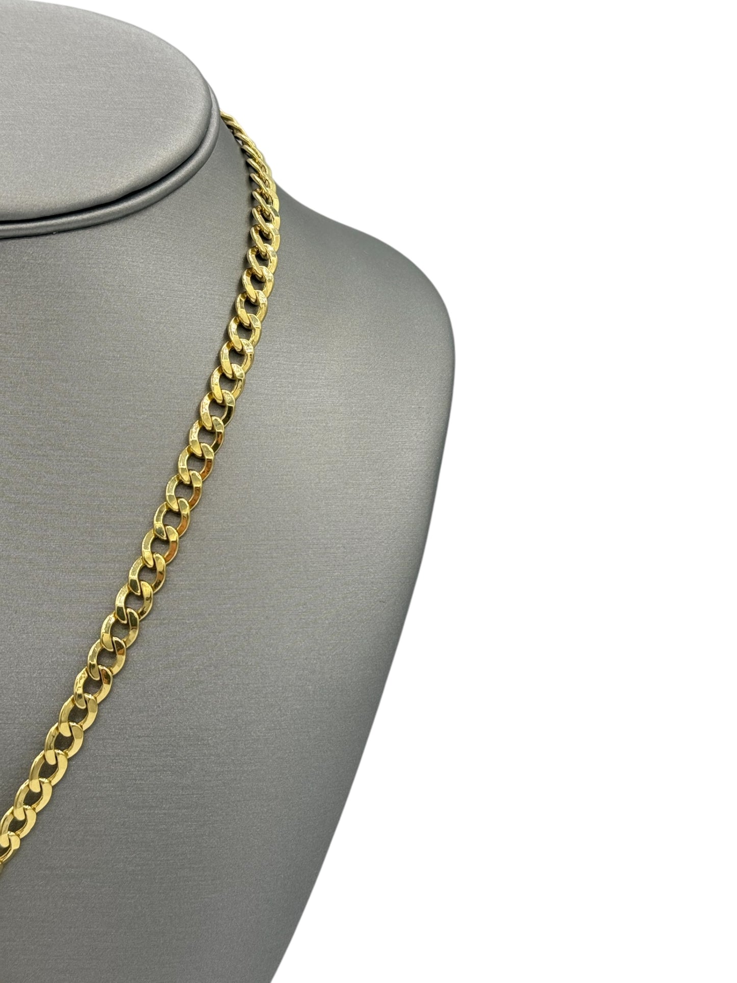 New 14K CZ Cross Pendant & Cuban Chain H.J™️