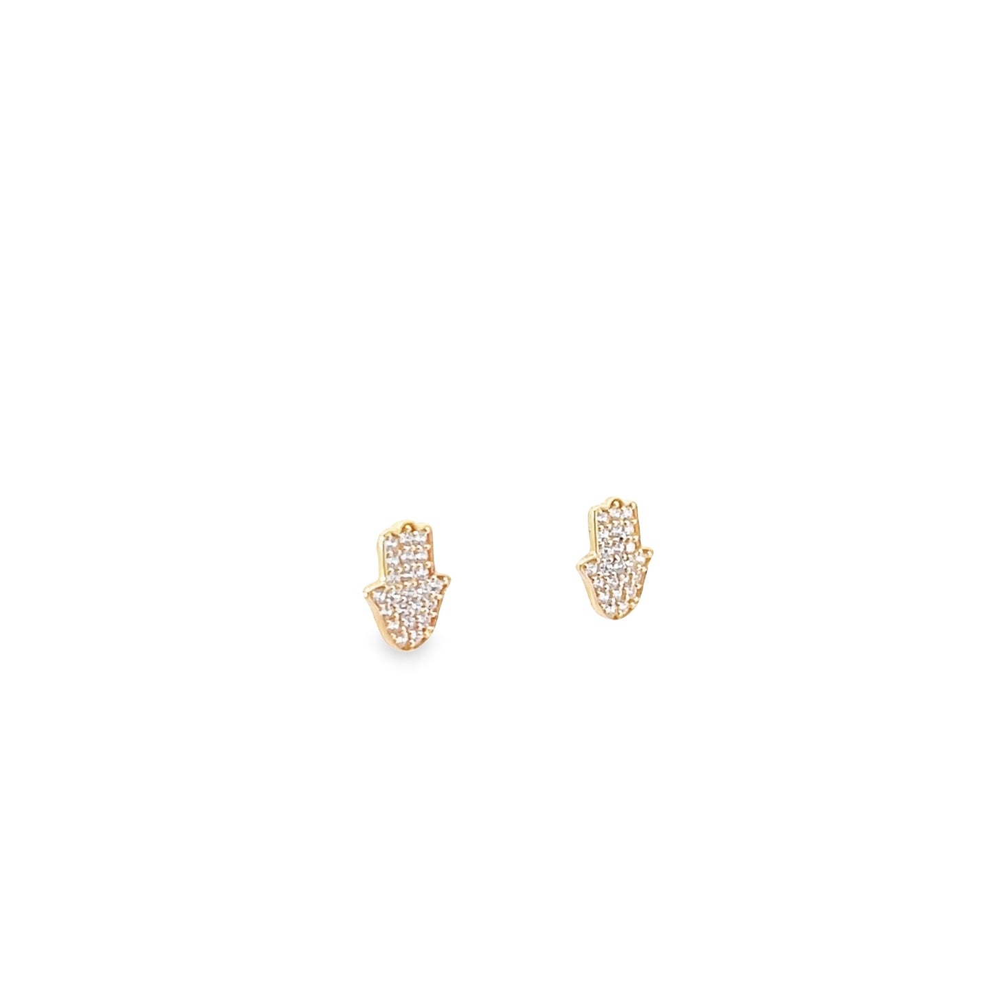 New 14K CZ Hamsa Earrings H.J™️