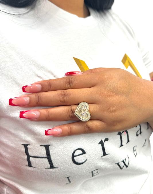 New 14K CZ Heart Ring. H.J™️