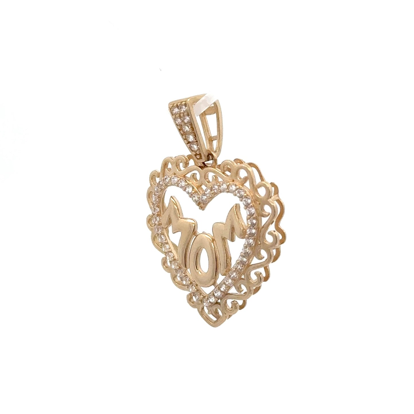 New 14K Mom Heart Pendant. H.J™️