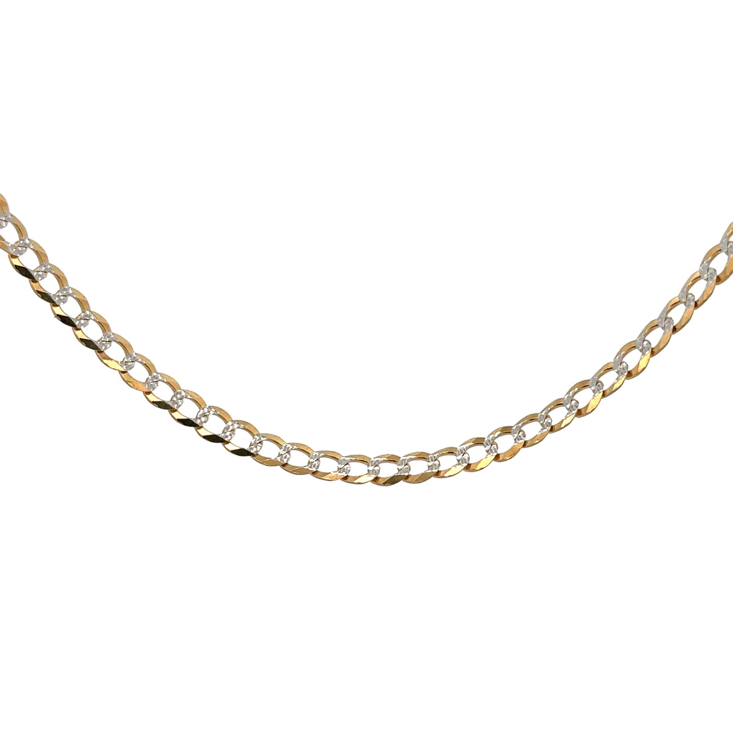 New 14K Solid Two Tone Cuban Chain (4.6MM) H.J™️