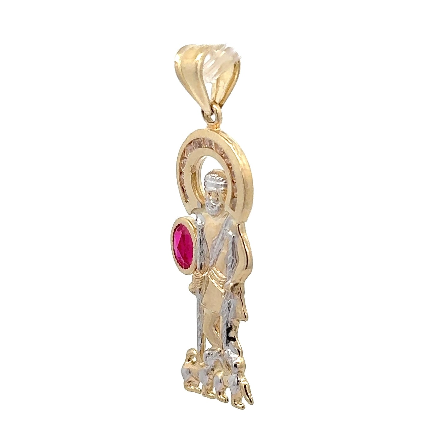 New 14K CZ Saint Lazarus Pendant. H.J™️