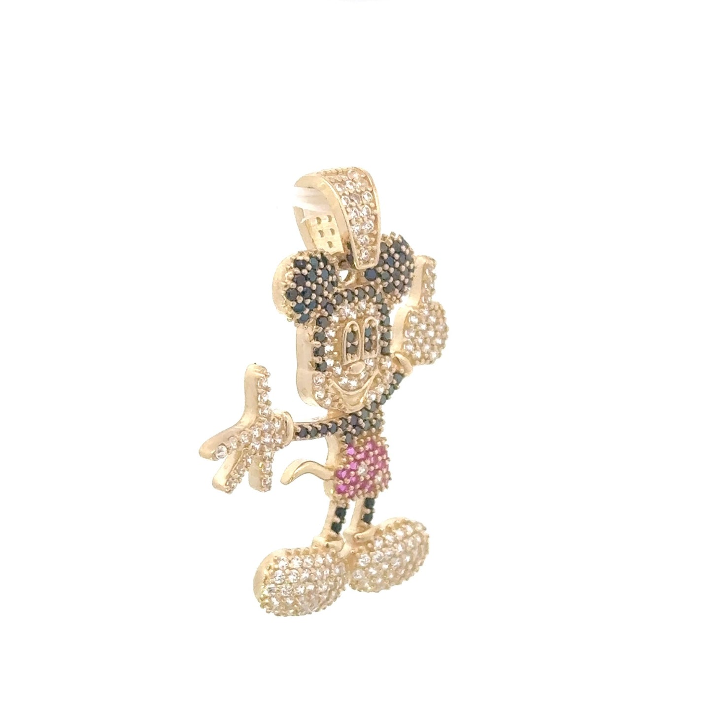 New 14K CZ Micky Mouse Pendant. H.J™️