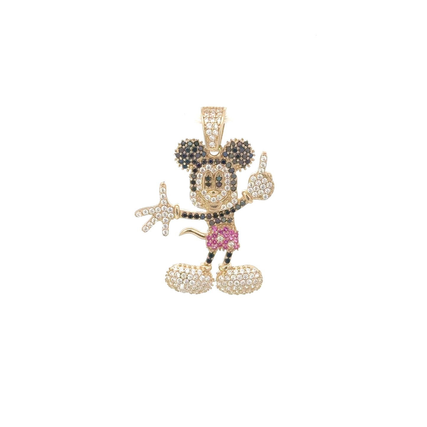 New 14K CZ Micky Mouse Pendant. H.J™️