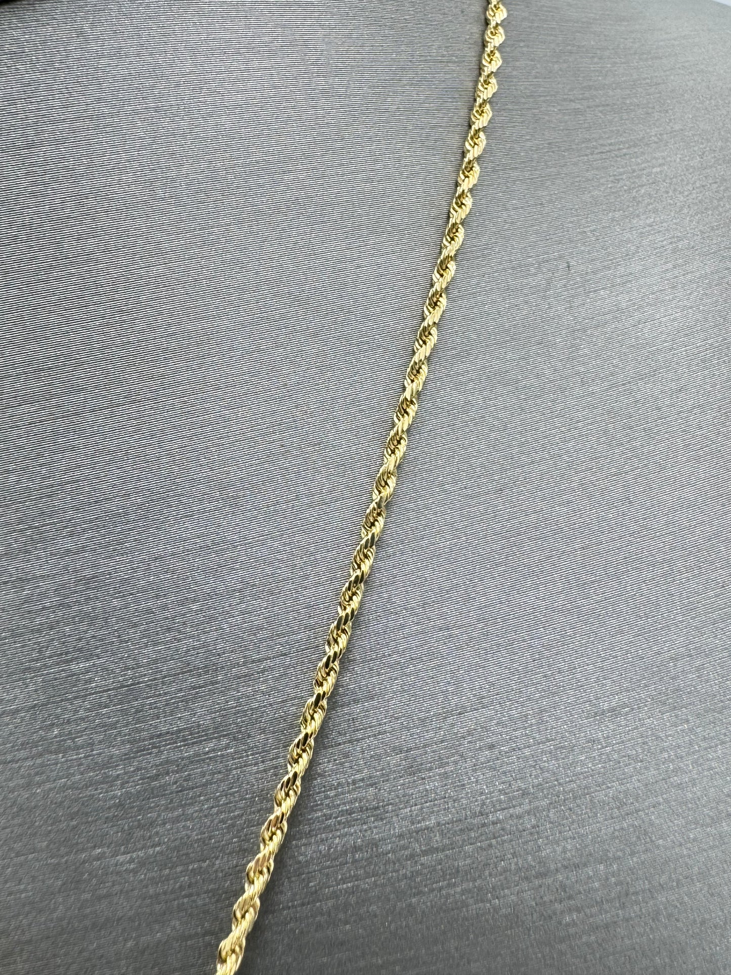 New 14K CZ Star Pendant & Rope Chain. H.J™️