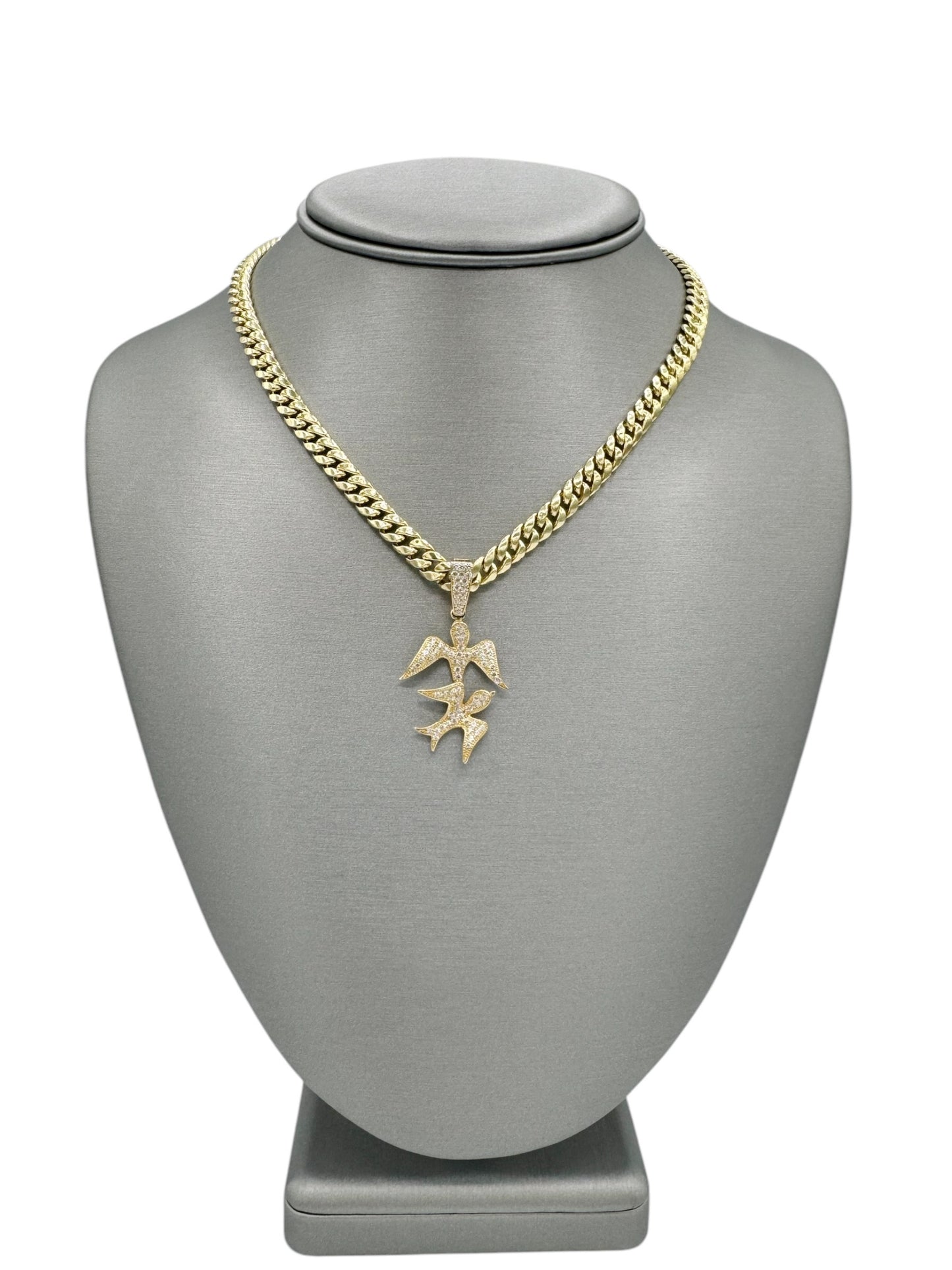 New 14K CZ Bird Pendant & Women’s Choker H.J™️