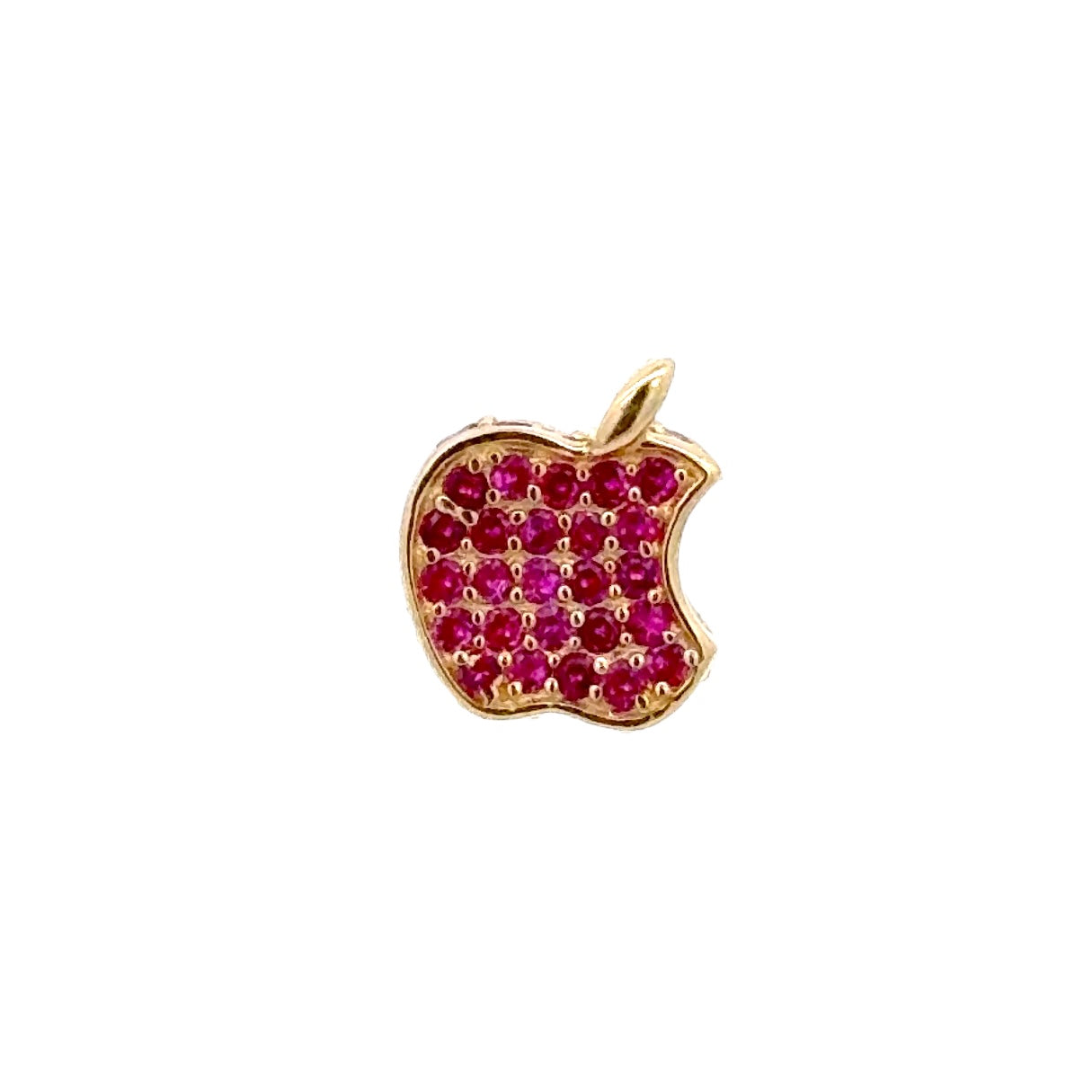 New 14K CZ Apple Charm. H.J™️