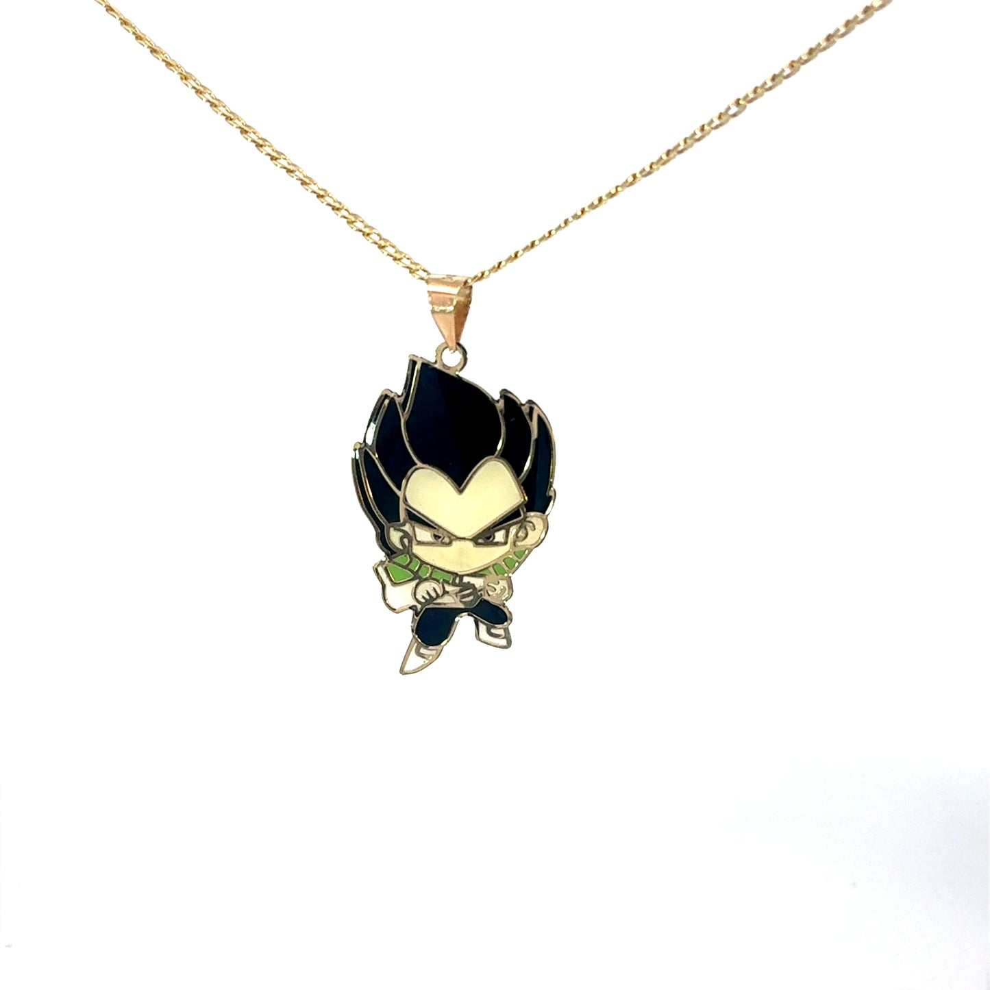 New 14K Dragon Ball Pendant & Cuban Chain. H.J™️